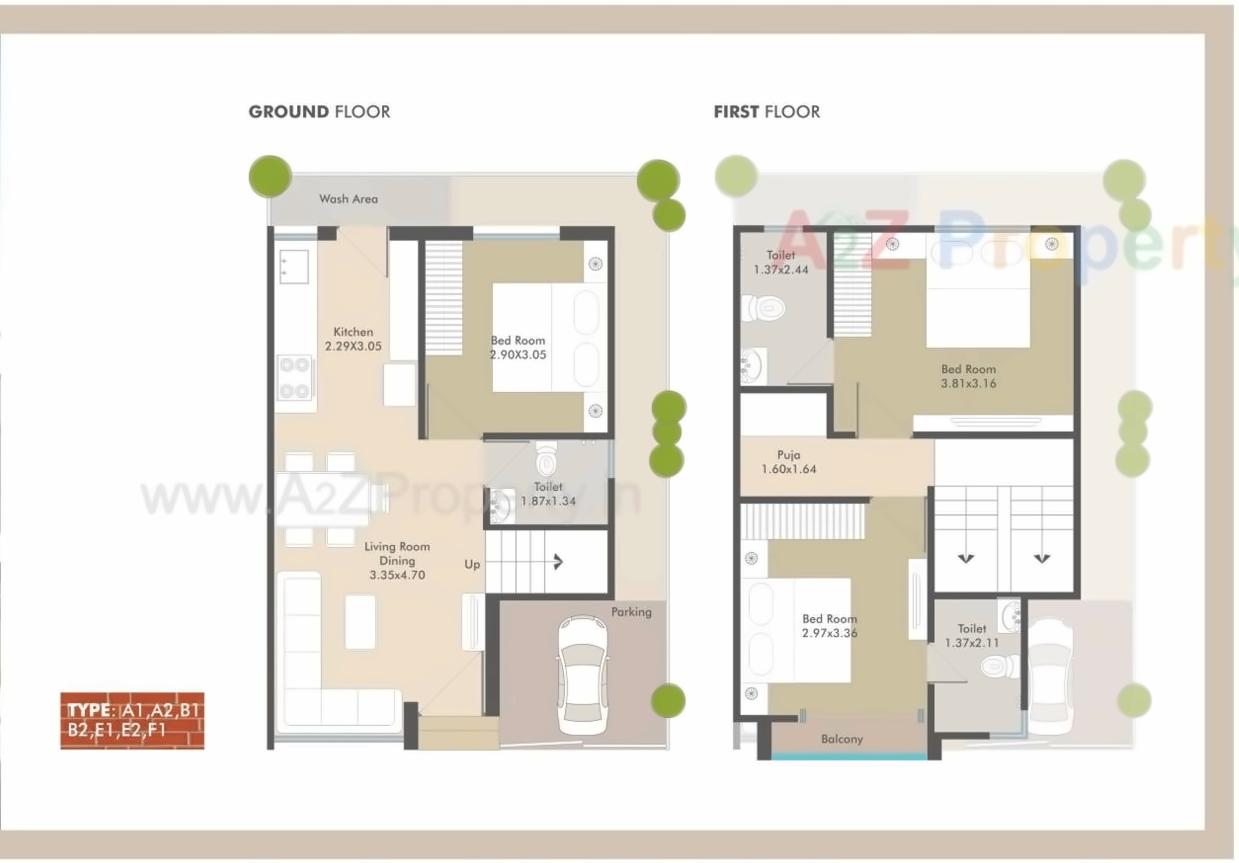 Layout of real estate project Samruddhi Villa located at Makkarpura, Vadodara, Gujarat
