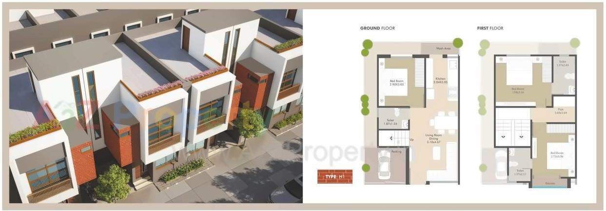 Layout of real estate project Samruddhi Villa located at Makkarpura, Vadodara, Gujarat