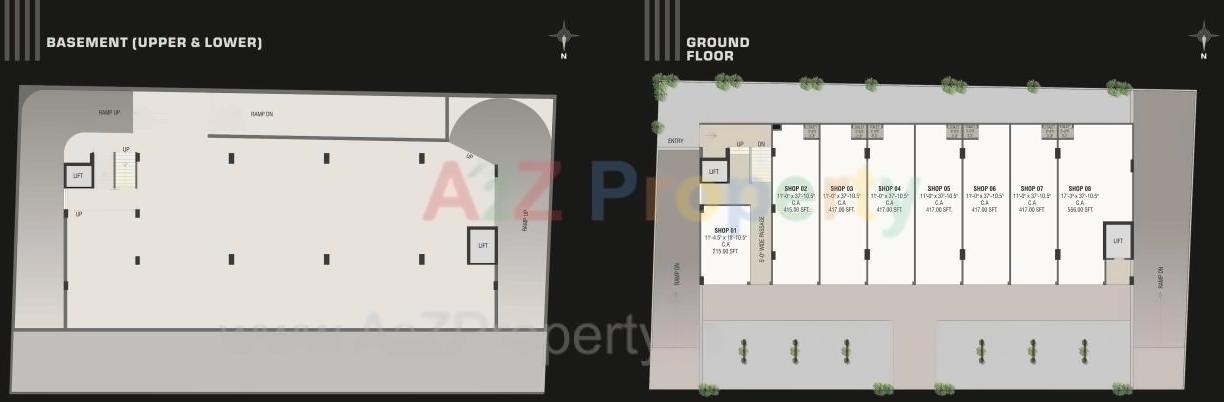 Layout of real estate project Samyak Status located at Vasna, Vadodara, Gujarat