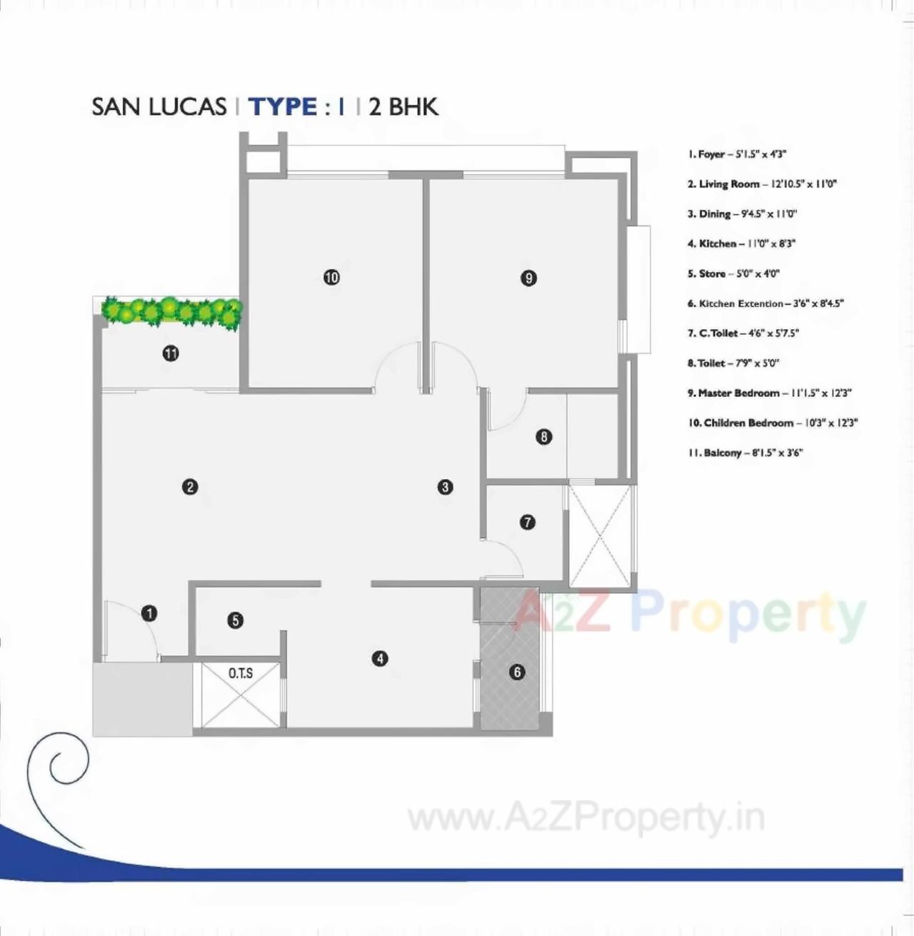 Layout of real estate project San Lucas located at Bhayli, Vadodara, Gujarat