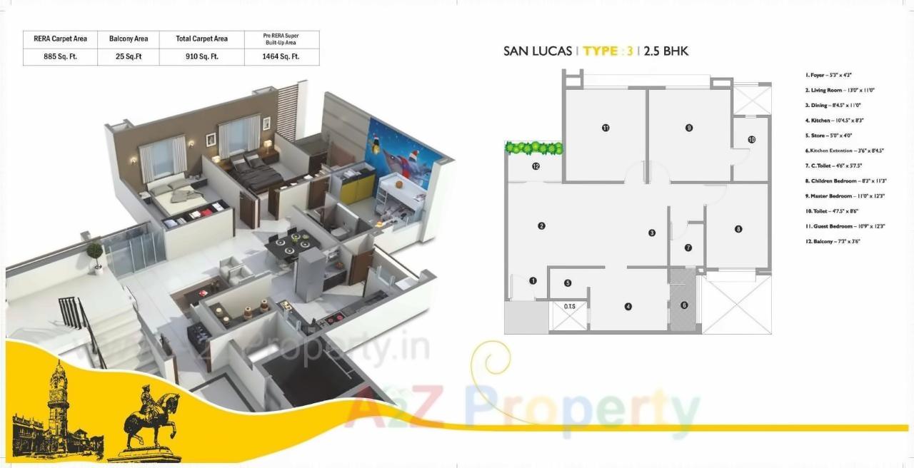 Layout of real estate project San Lucas located at Bhayli, Vadodara, Gujarat