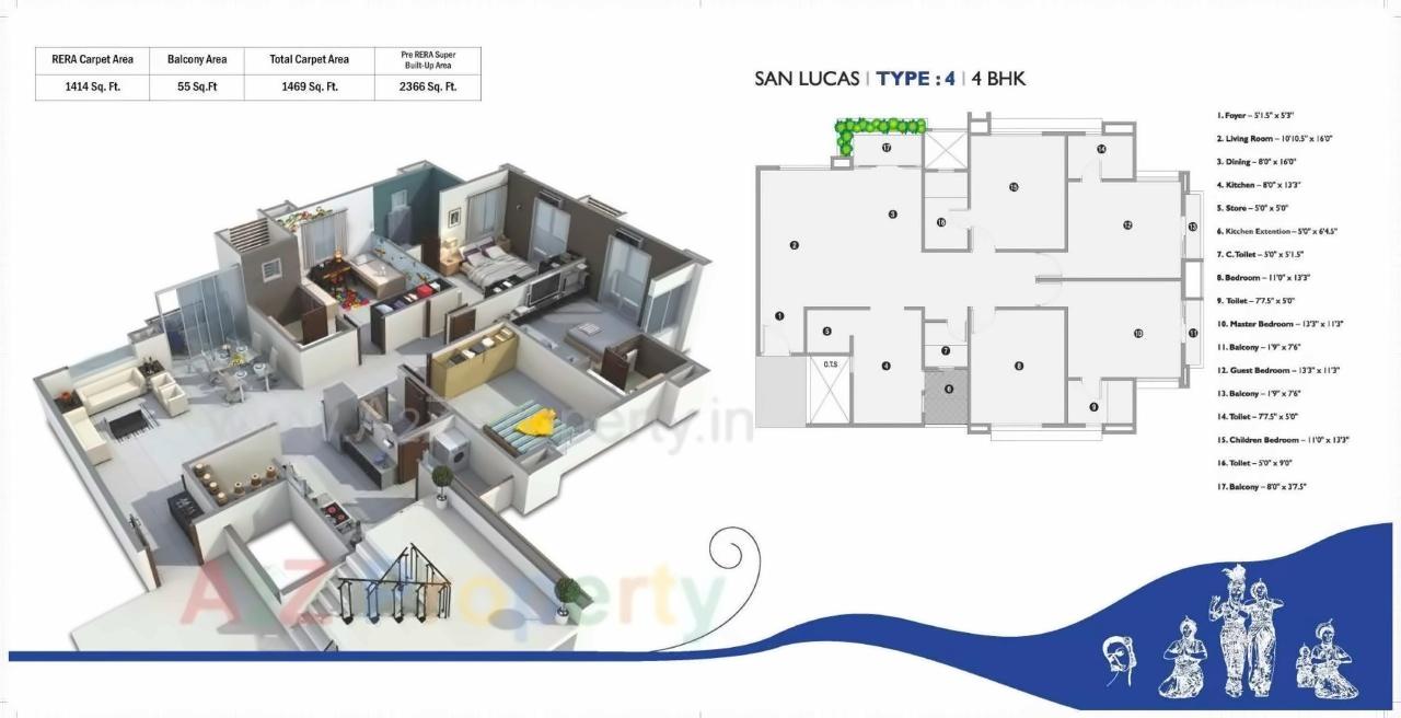 Layout of real estate project San Lucas located at Bhayli, Vadodara, Gujarat