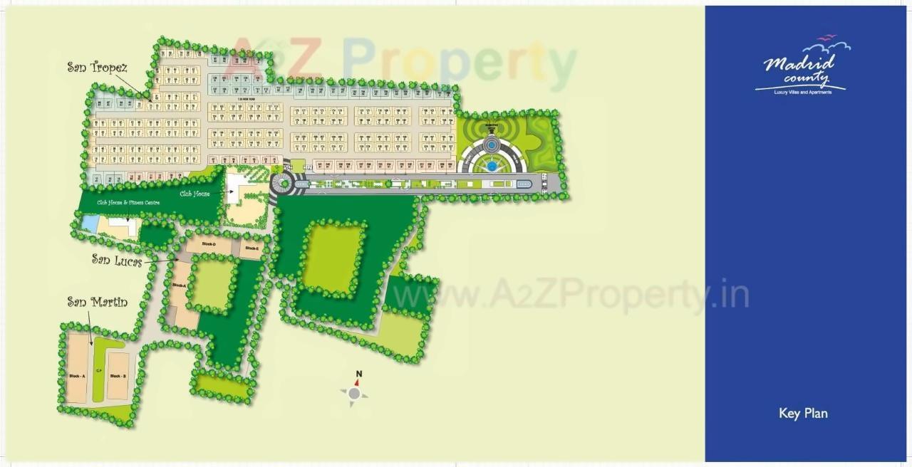 Layout of real estate project San Lucas located at Bhayli, Vadodara, Gujarat