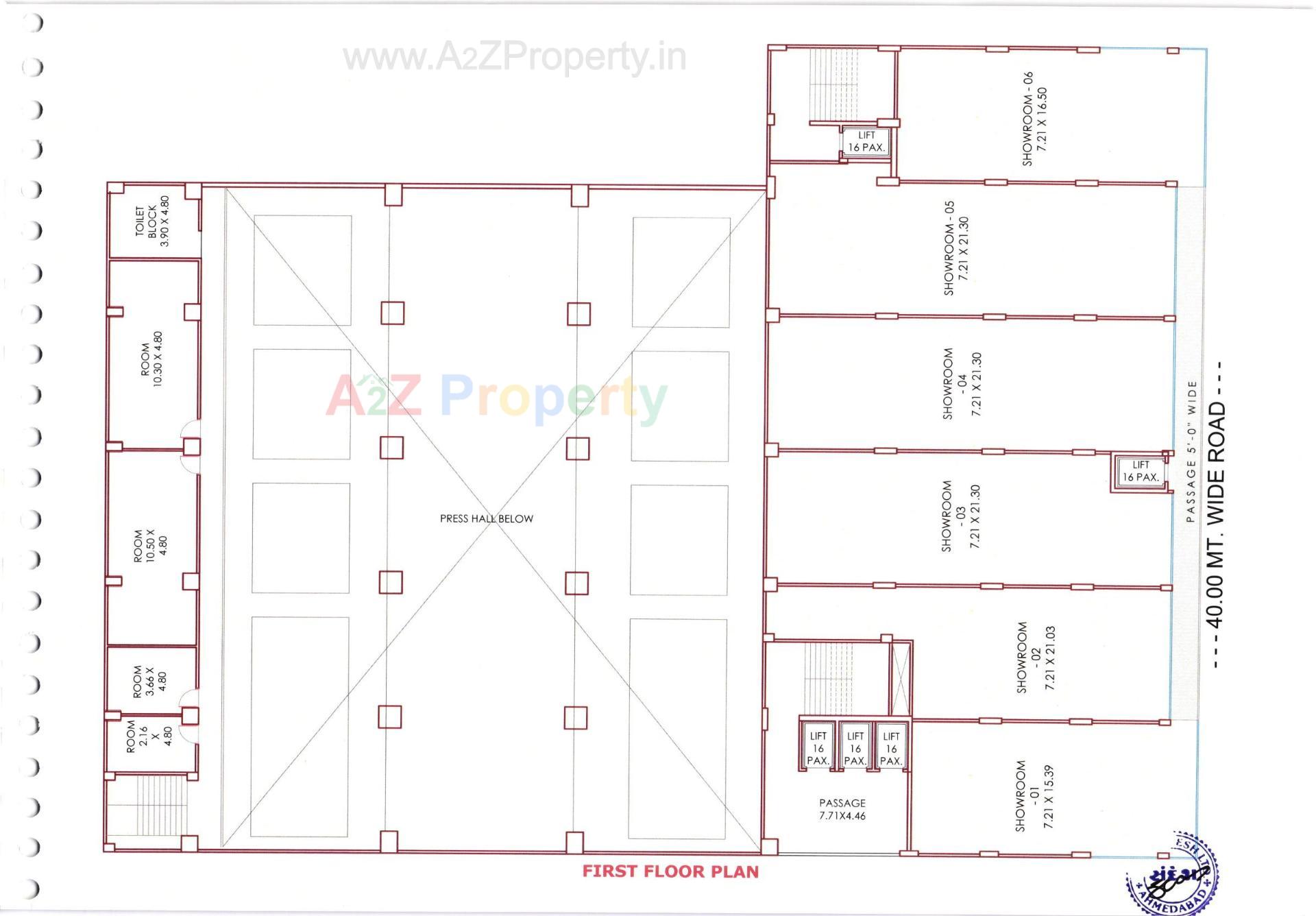  of real estate project Sandesh Bhavan located at Nagarwada, Vadodara, Gujarat