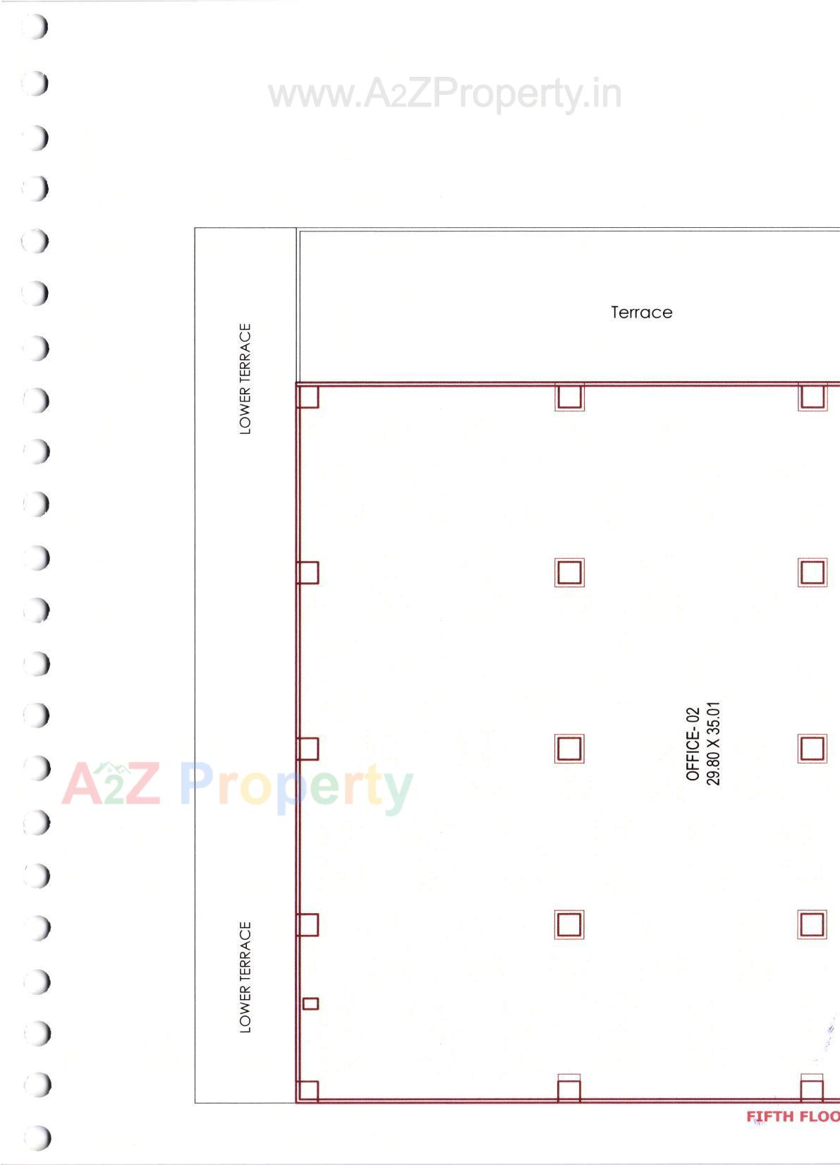Layout of real estate project Sandesh Bhavan located at Nagarwada, Vadodara, Gujarat