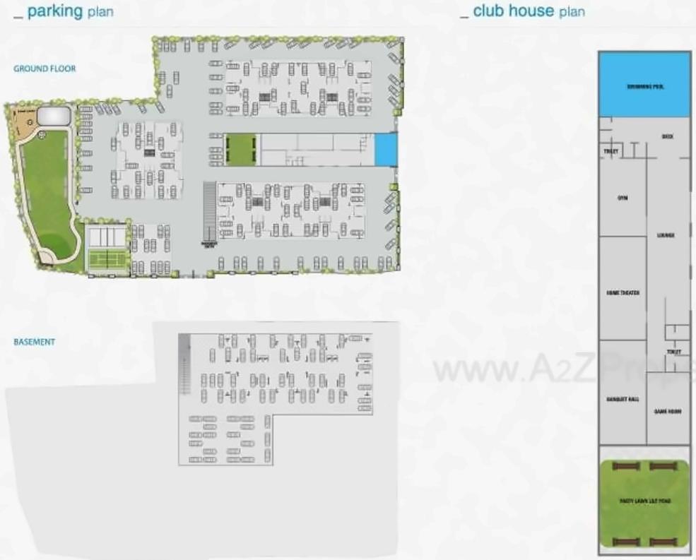 Layout of real estate project Sangani Skyz located at Bhayli, Vadodara, Gujarat