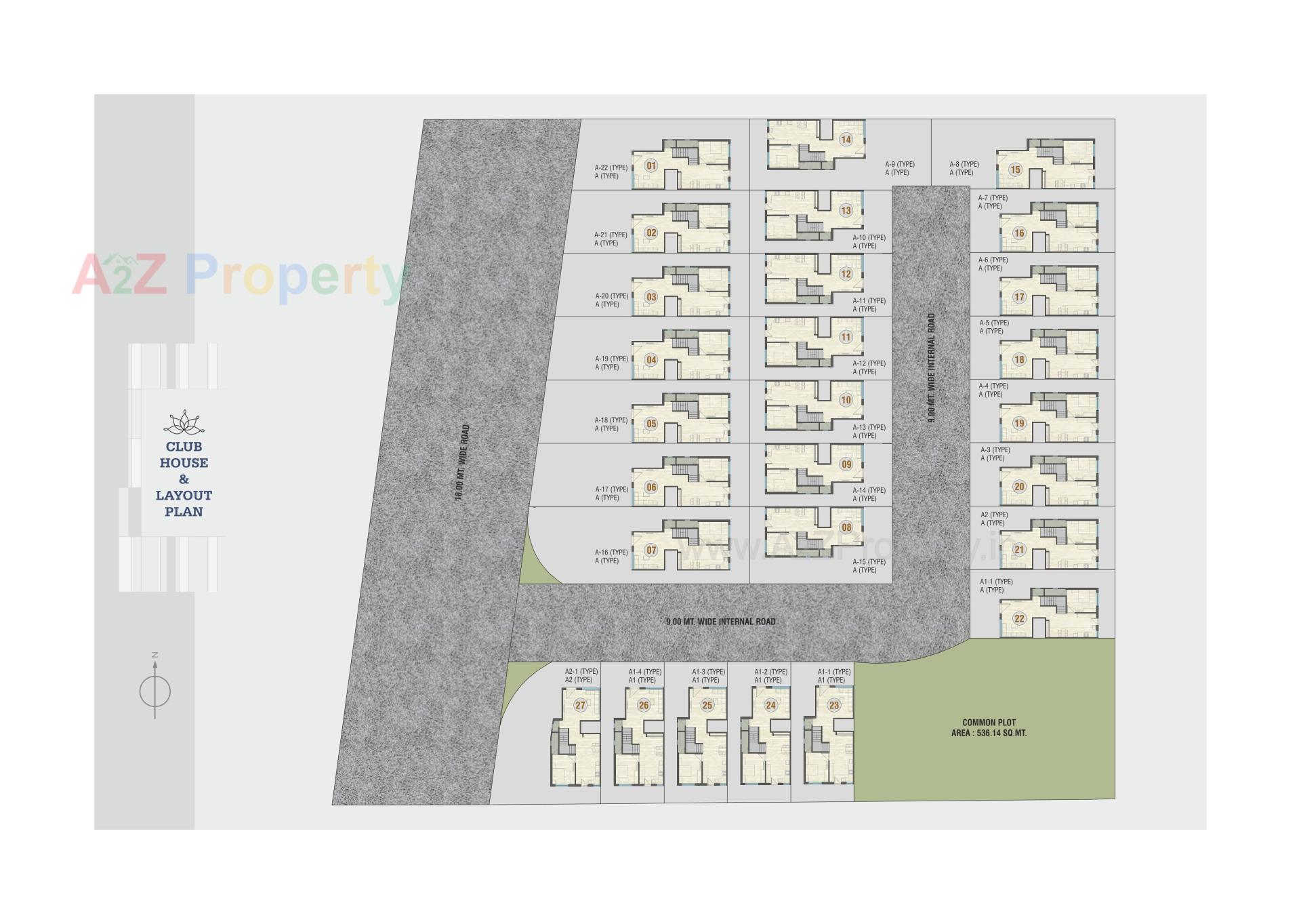 Layout of real estate project Sanidhya Sparkle located at Chhani, Vadodara, Gujarat