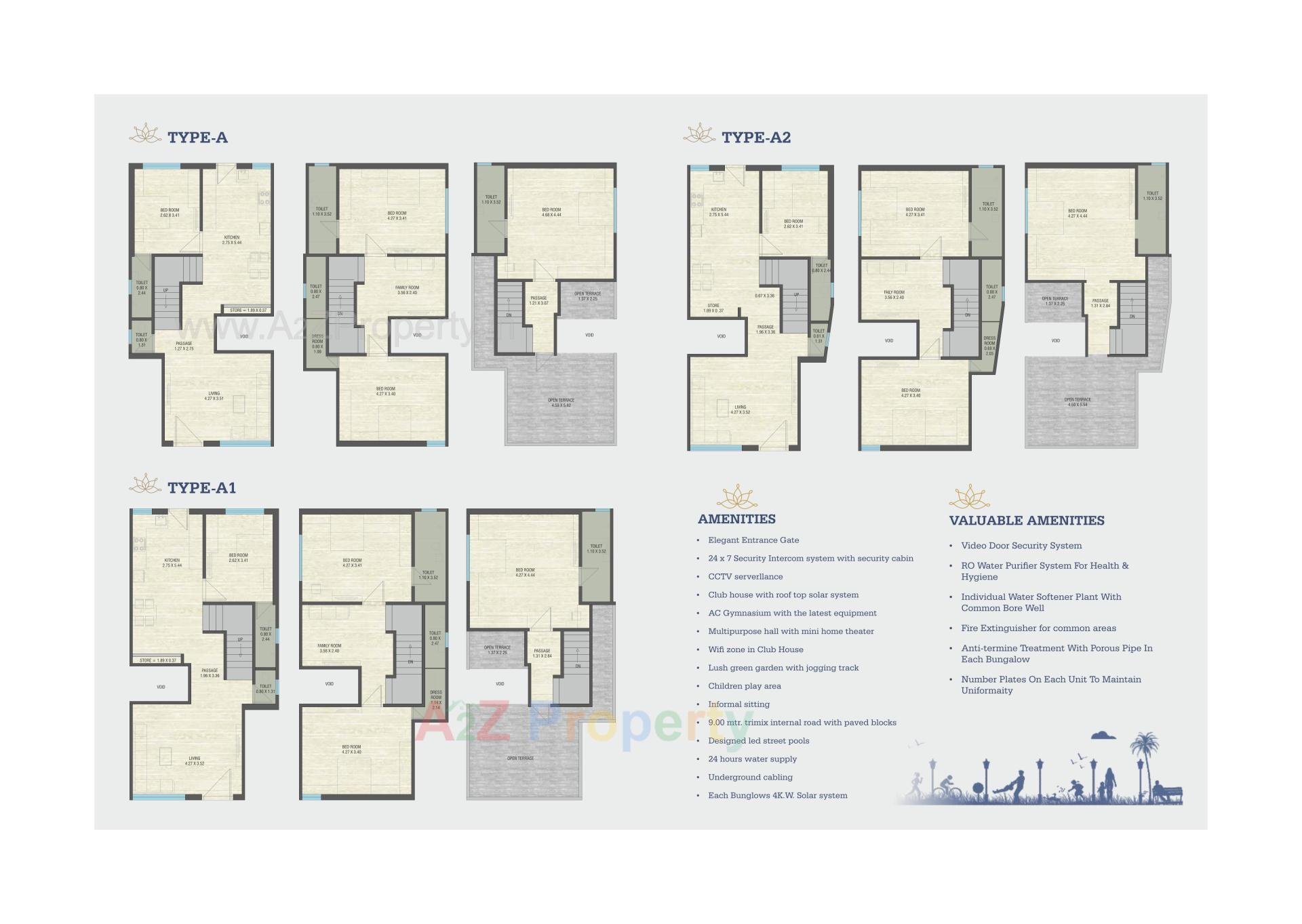 Layout of real estate project Sanidhya Sparkle located at Chhani, Vadodara, Gujarat
