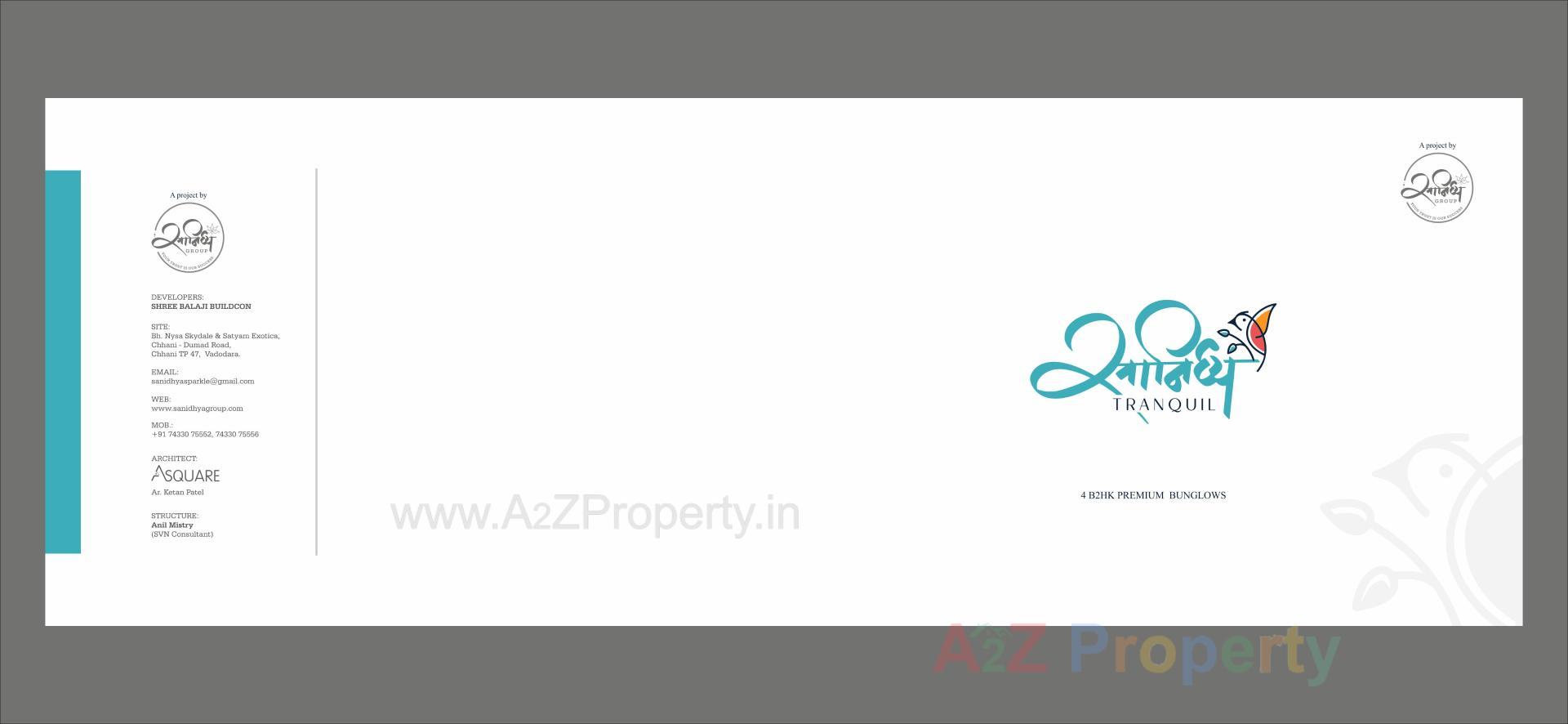  of real estate project Sanidhya Tranquil located at Chhani, Vadodara, Gujarat