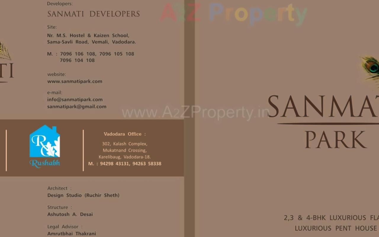  of real estate project Sanmati Park located at Sama, Vadodara, Gujarat