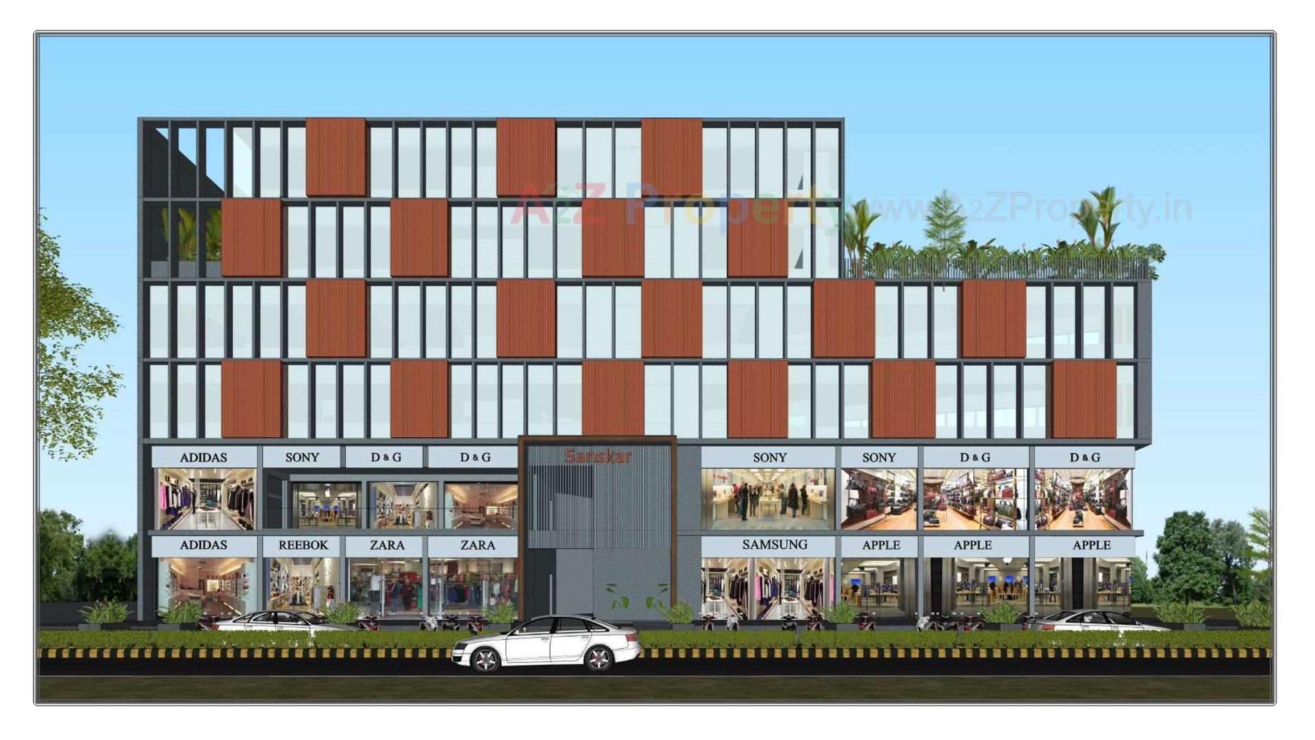 Layout of real estate project Sanskar Exclusive located at Atladara, Vadodara, Gujarat