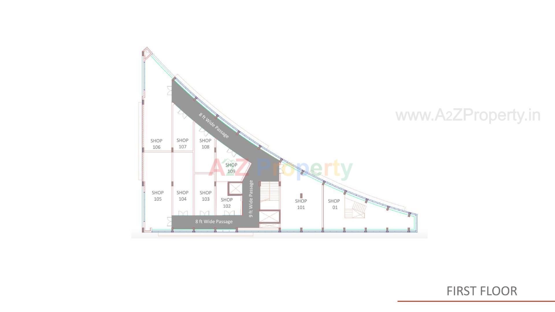 Layout of real estate project Sanskar Exclusive located at Atladara, Vadodara, Gujarat