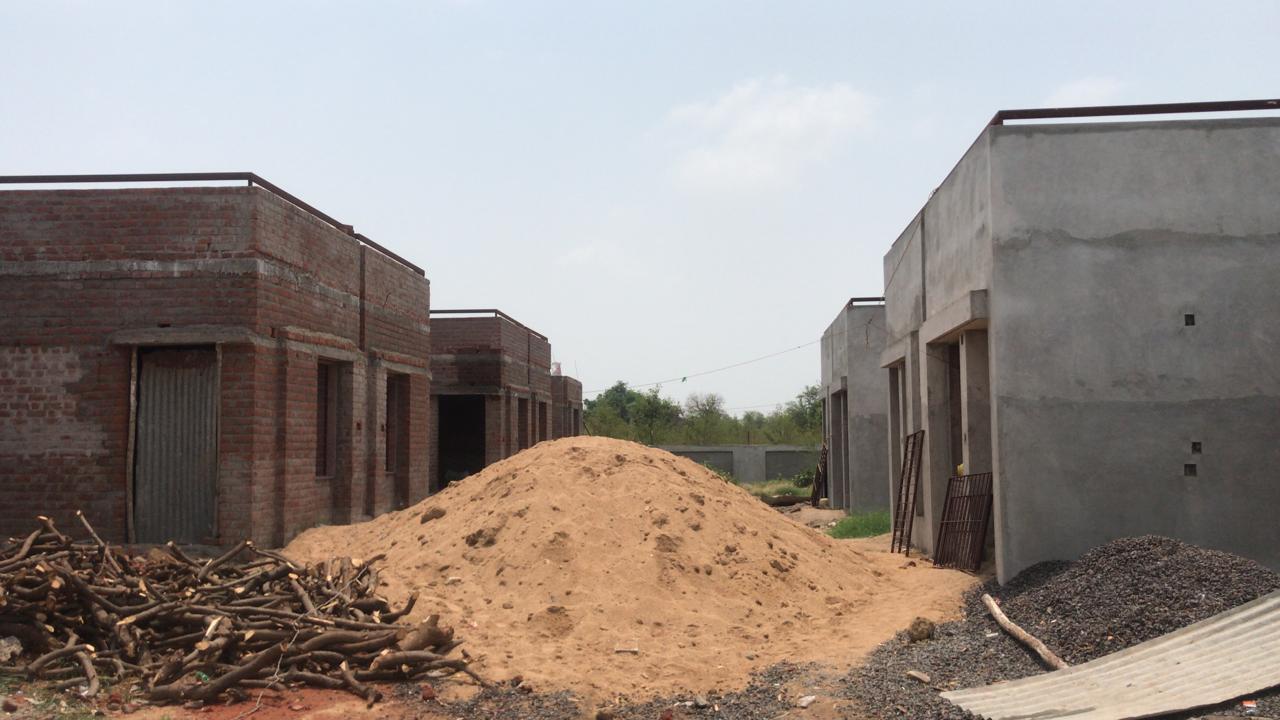 162971_const of real estate project Sanskruti Aangan located at Bill, Vadodara, Gujarat