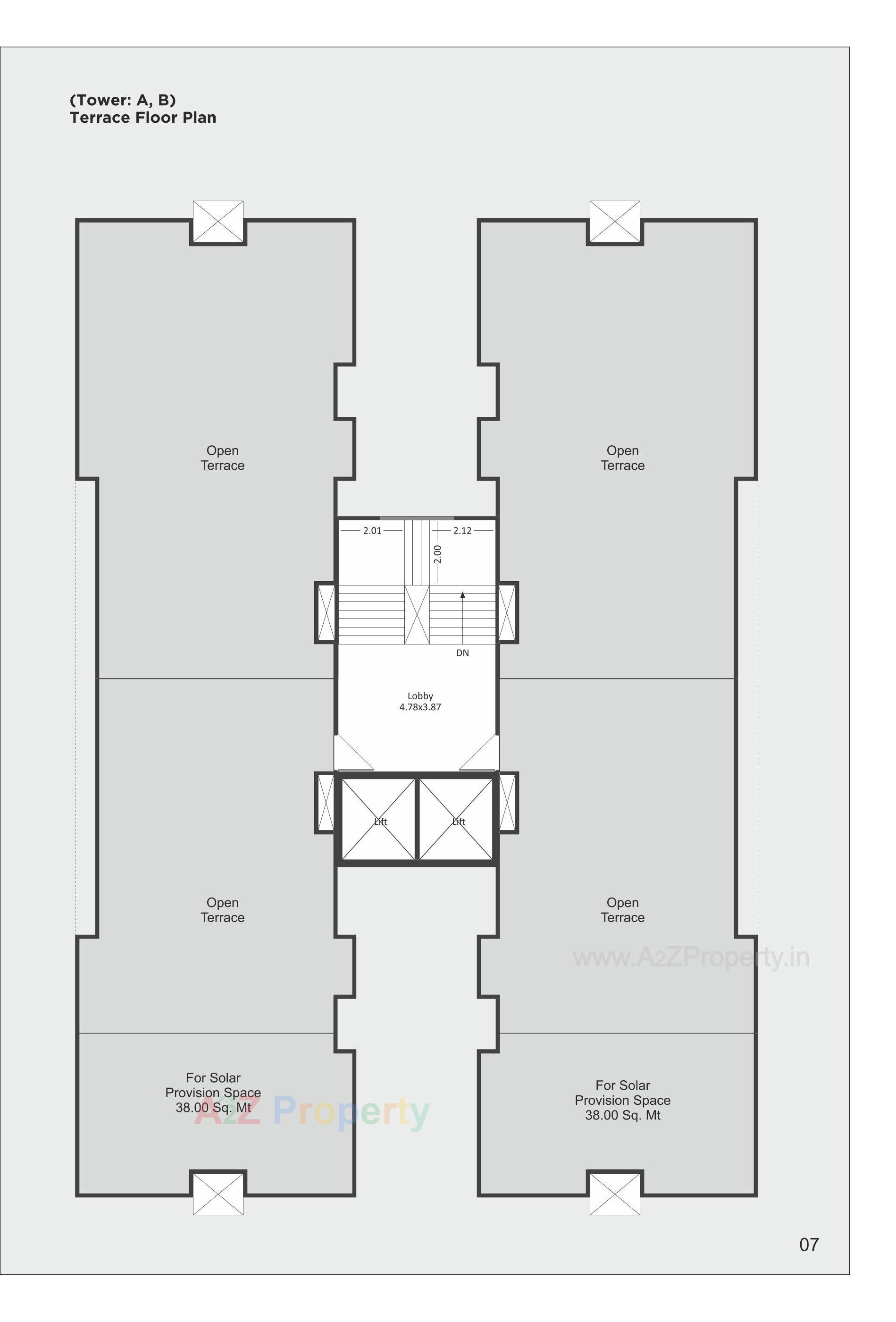Layout of real estate project Sanskruti Sky located at Chhani, Vadodara, Gujarat