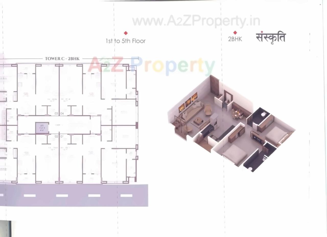 Layout of real estate project Sanskruti located at Harni, Vadodara, Gujarat
