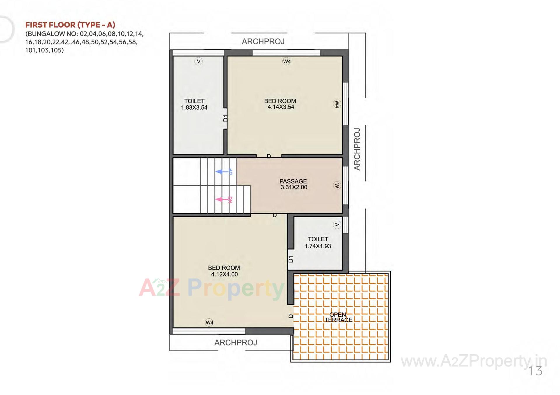 Layout of real estate project Sanvicasa 105 Sanvi Retail Spaces located at Tarsali, Vadodara, Gujarat