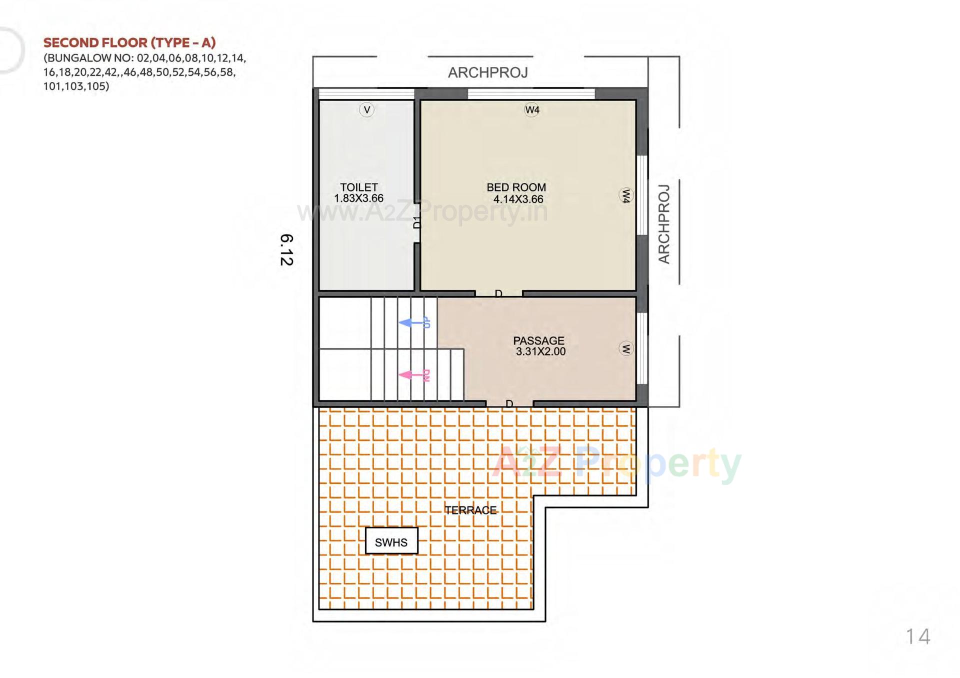 Layout of real estate project Sanvicasa 105 Sanvi Retail Spaces located at Tarsali, Vadodara, Gujarat