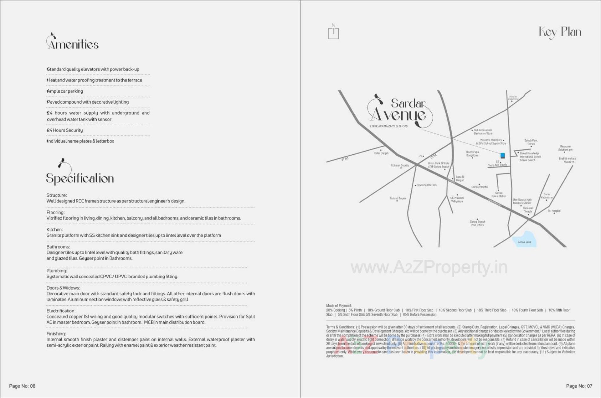  of real estate project Sardar Avenue located at Gorwa, Vadodara, Gujarat