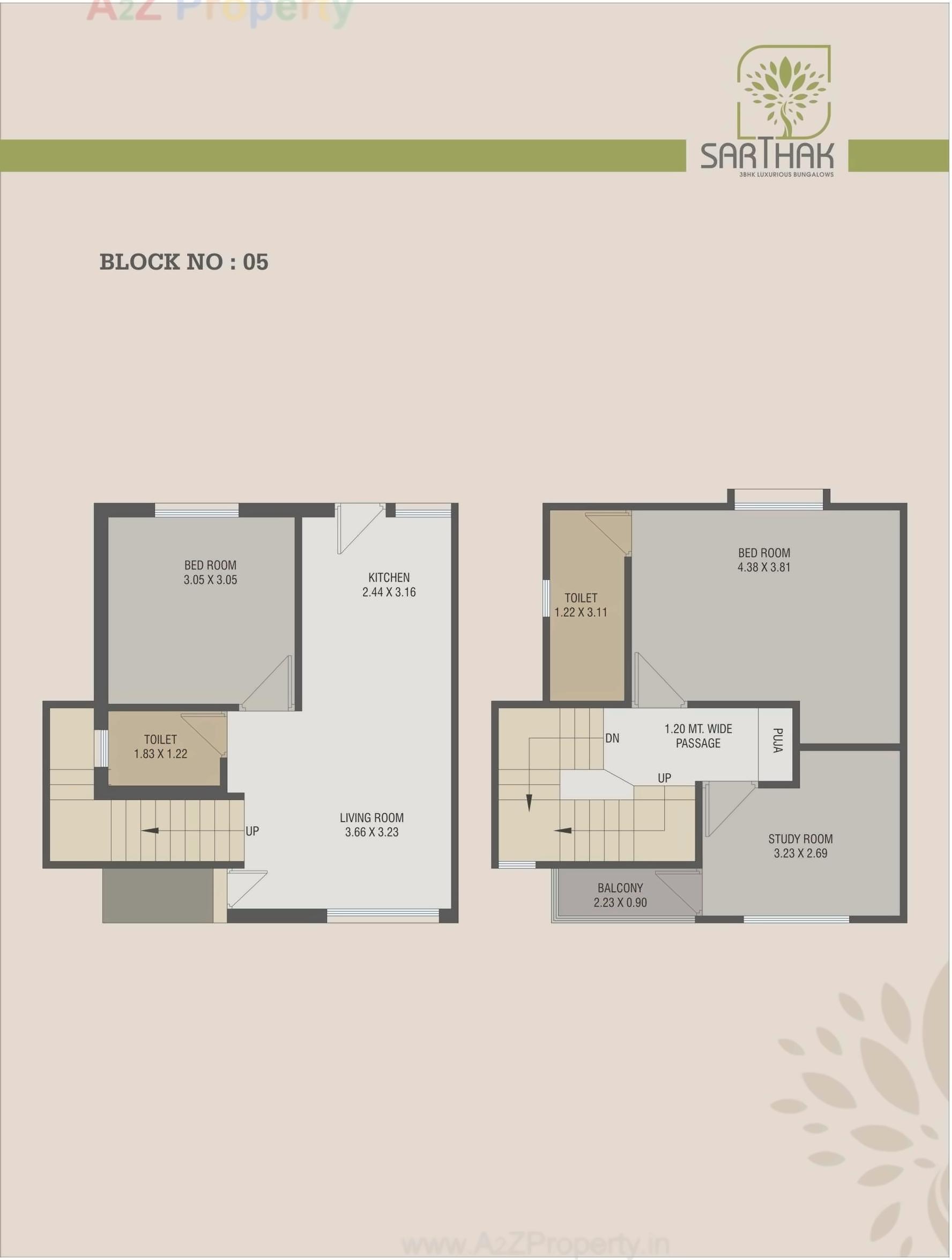 Layout of real estate project Sarthak Bungalows located at Vadodara, Vadodara, Gujarat