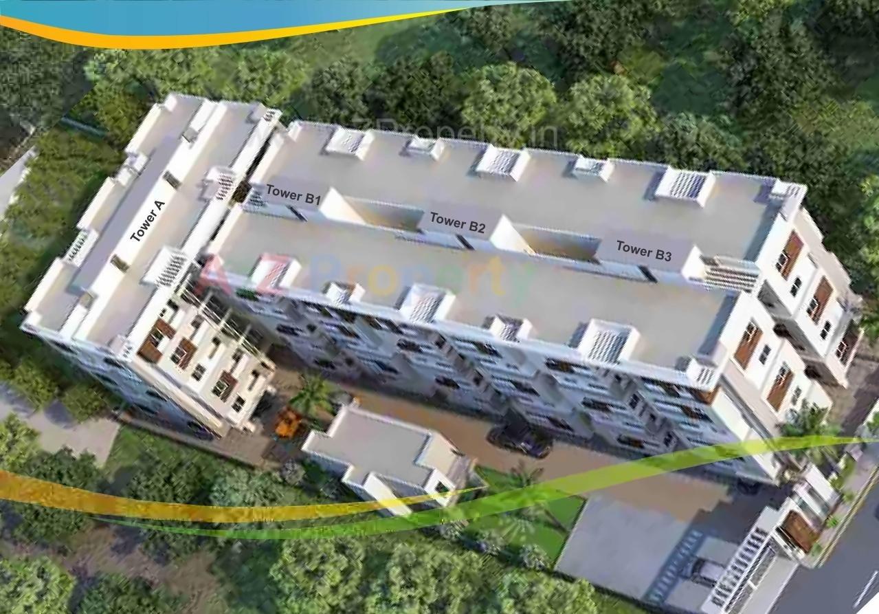 3D Elevation of real estate project Sarva Residency located at Vadodara, Vadodara, Gujarat