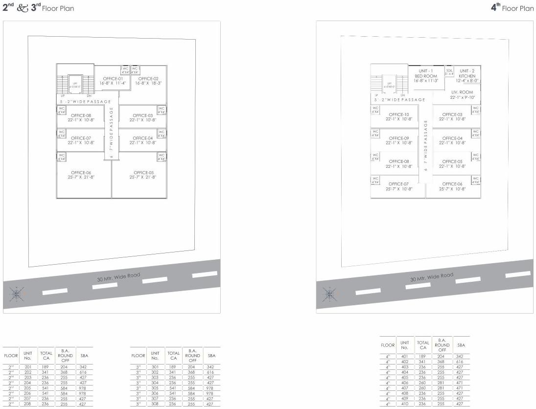 Layout of real estate project Sarva Signature located at Vasna, Vadodara, Gujarat