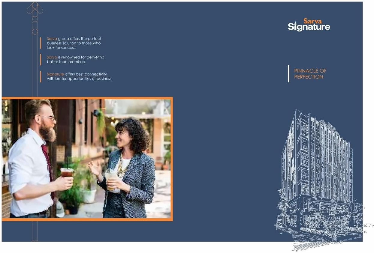  of real estate project Sarva Signature located at Vasna, Vadodara, Gujarat
