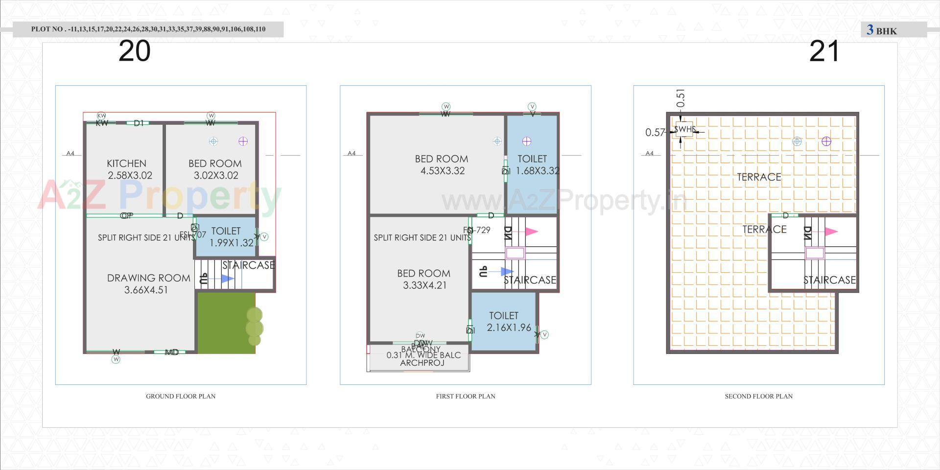 Layout of real estate project Sarva Vatika located at Vaghodia, Vadodara, Gujarat
