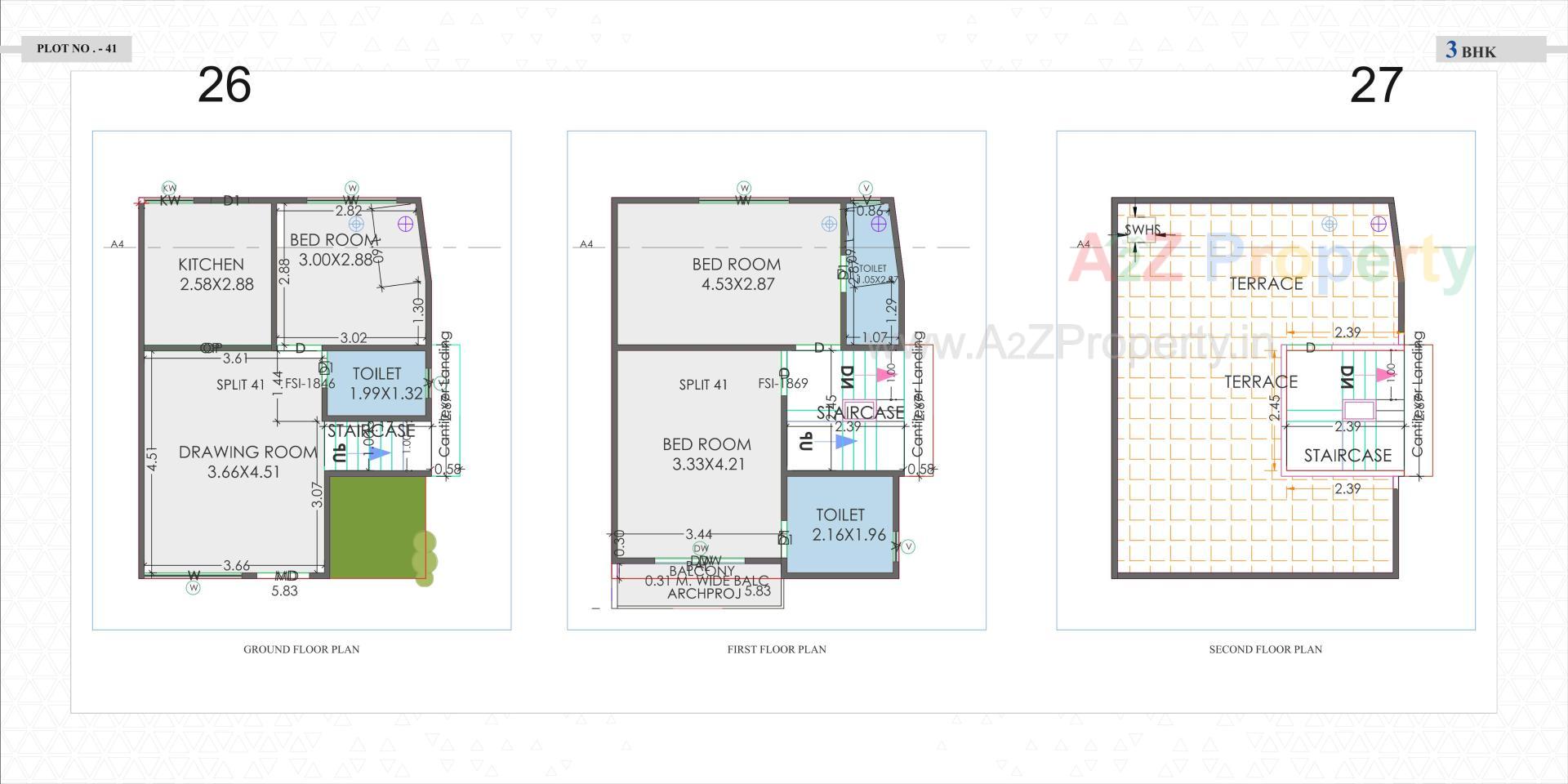 Layout of real estate project Sarva Vatika located at Vaghodia, Vadodara, Gujarat