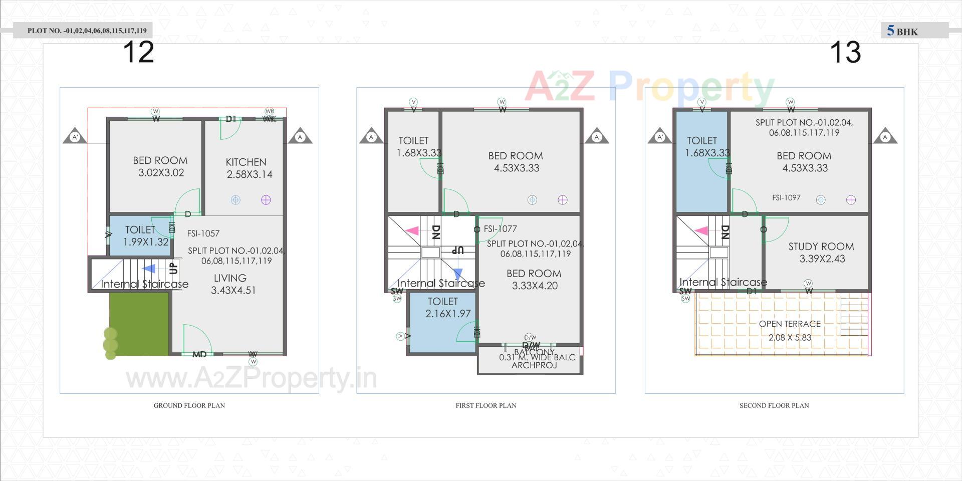 Layout of real estate project Sarva Vatika located at Vaghodia, Vadodara, Gujarat
