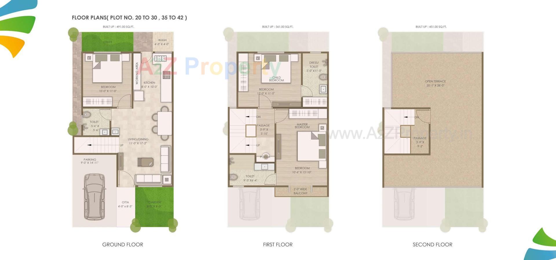 Layout of real estate project Sarva Villa 1 located at Ankhol, Vadodara, Gujarat