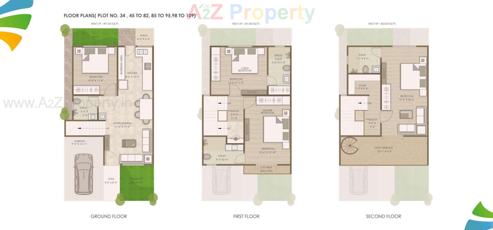 Layout of real estate project Sarva Villa 1 located at Ankhol, Vadodara, Gujarat
