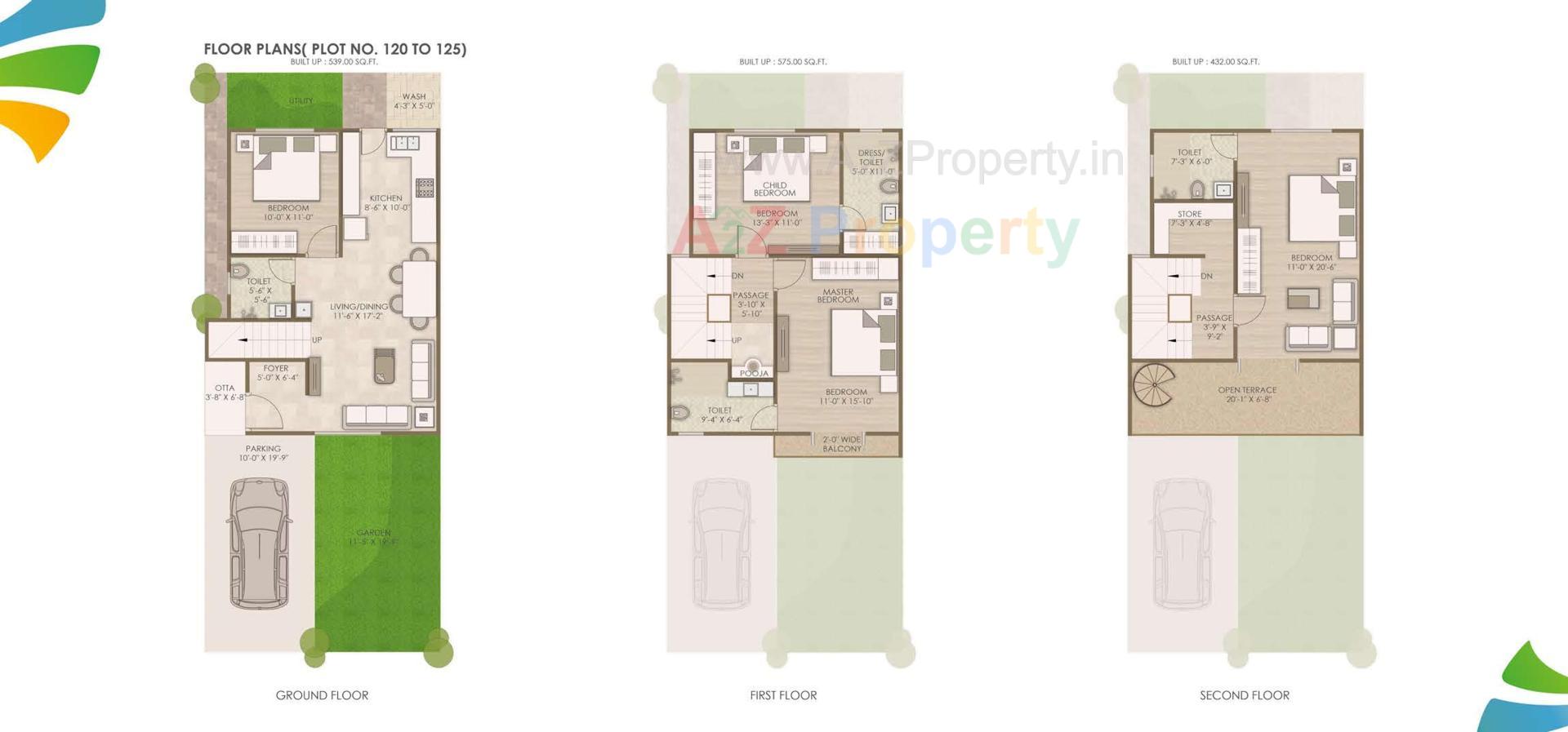 Layout of real estate project Sarva Villa 1 located at Ankhol, Vadodara, Gujarat