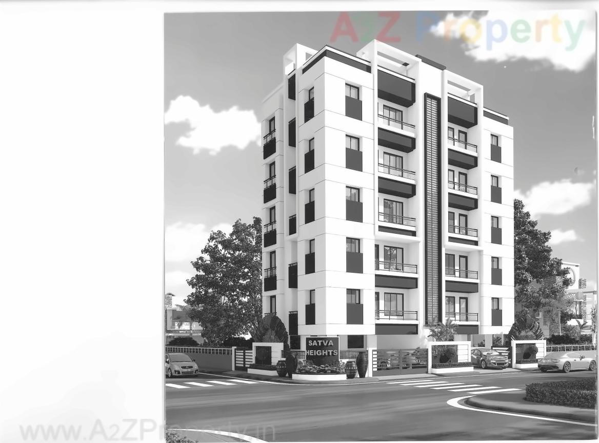 3D Elevation of real estate project Satva Height located at Sama, Vadodara, Gujarat
