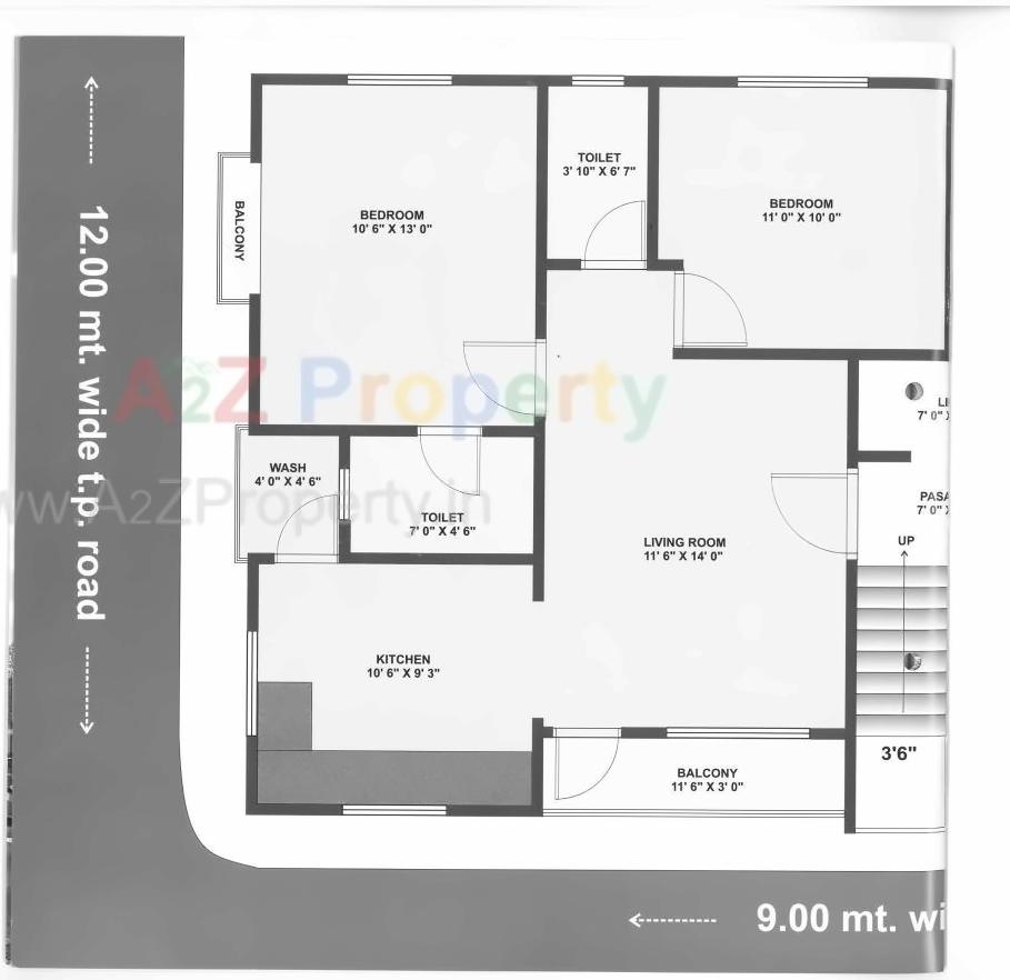 Layout of real estate project Satva Height located at Sama, Vadodara, Gujarat