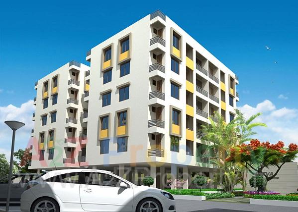 3D Elevation of real estate project Satva Prime (block A   G) located at Chhani, Vadodara, Gujarat