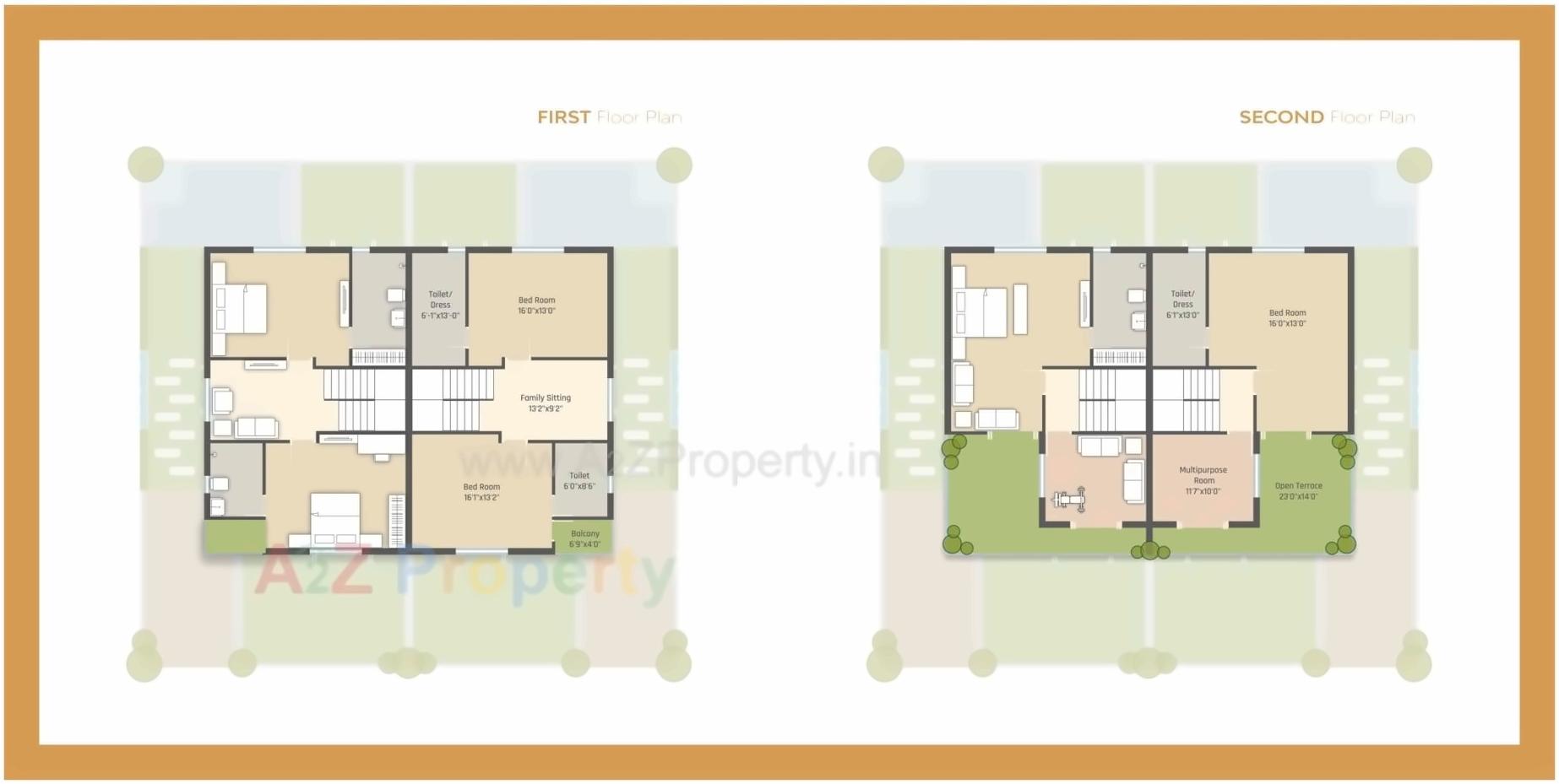 Layout of real estate project Satva Villa located at Chhani, Vadodara, Gujarat