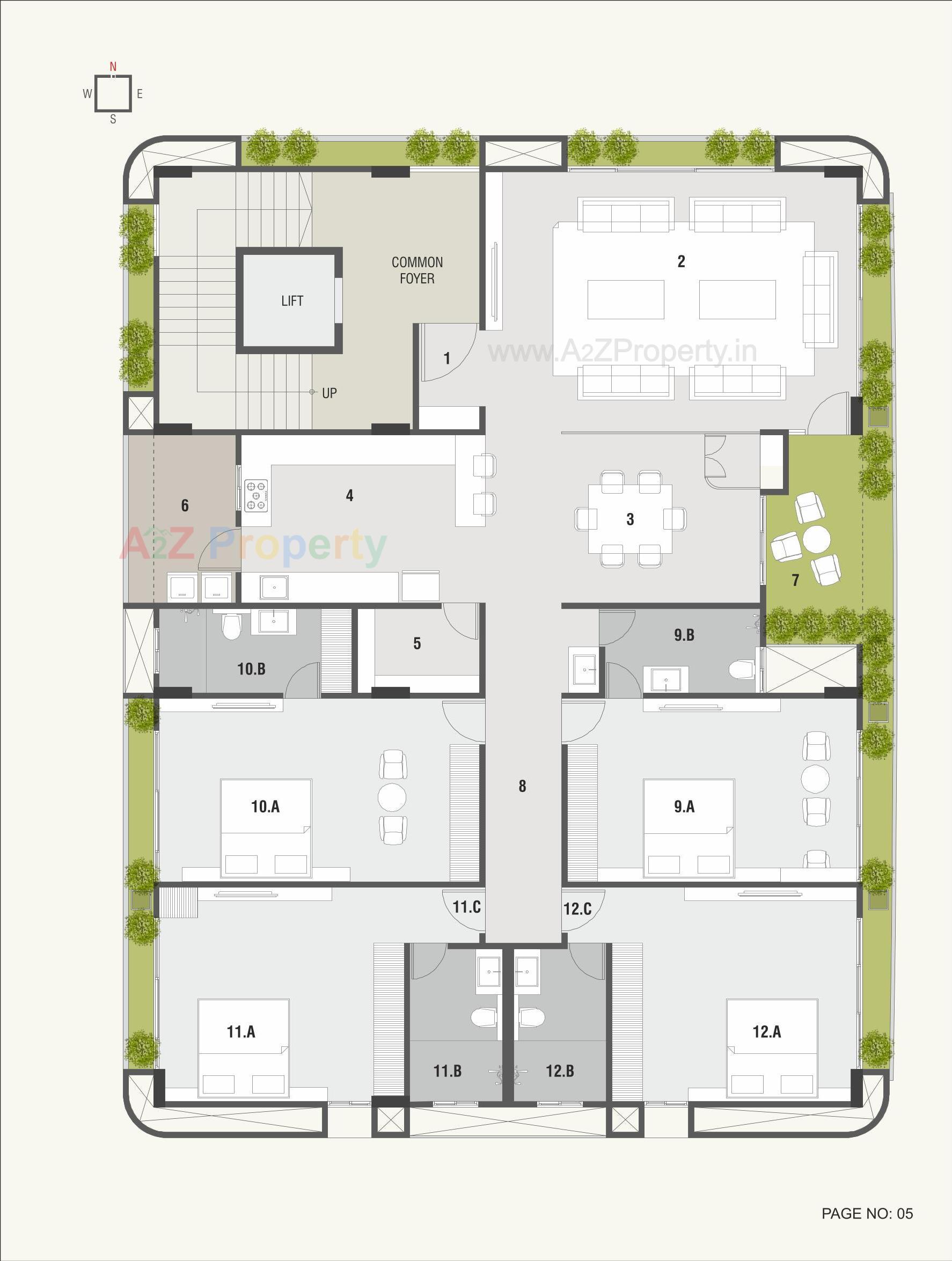 Layout of real estate project Satvaa Sunrise located at Jetalpur, Vadodara, Gujarat