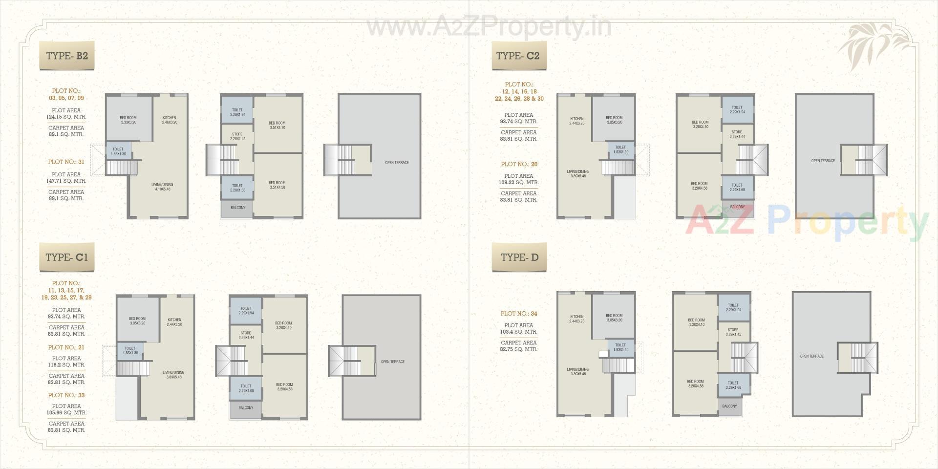 Layout of real estate project Satyam Solitaire located at Kapuri, Vadodara, Gujarat