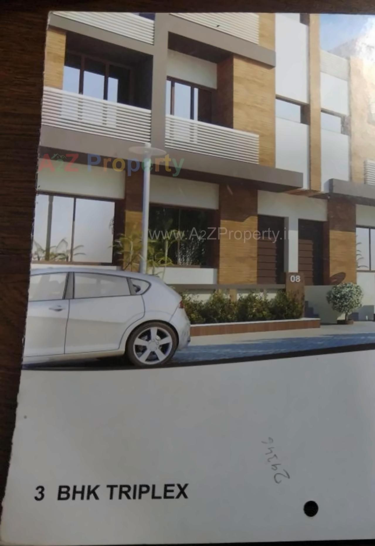3D Elevation of real estate project Sayma Triplex located at Vadodara, Vadodara, Gujarat