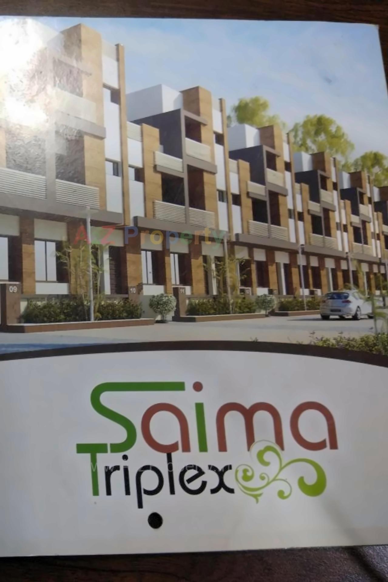 3D Elevation of real estate project Sayma Triplex located at Vadodara, Vadodara, Gujarat