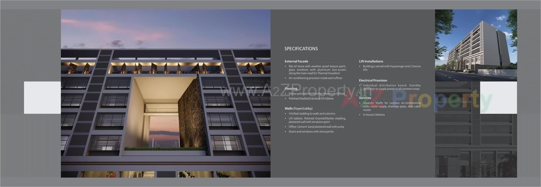 3D Elevation of real estate project Sears Ii located at Vadodara, Vadodara, Gujarat