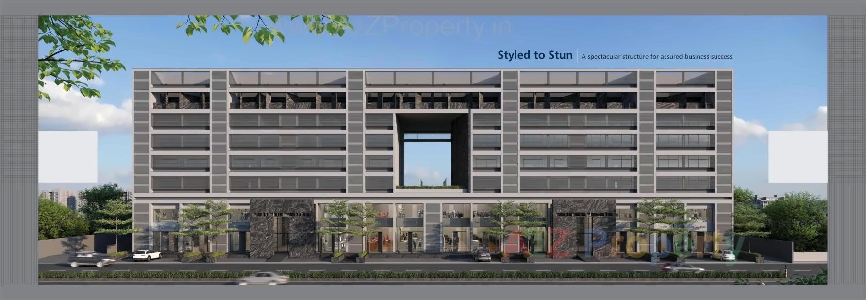 3D Elevation of real estate project Sears Ii located at Vadodara, Vadodara, Gujarat