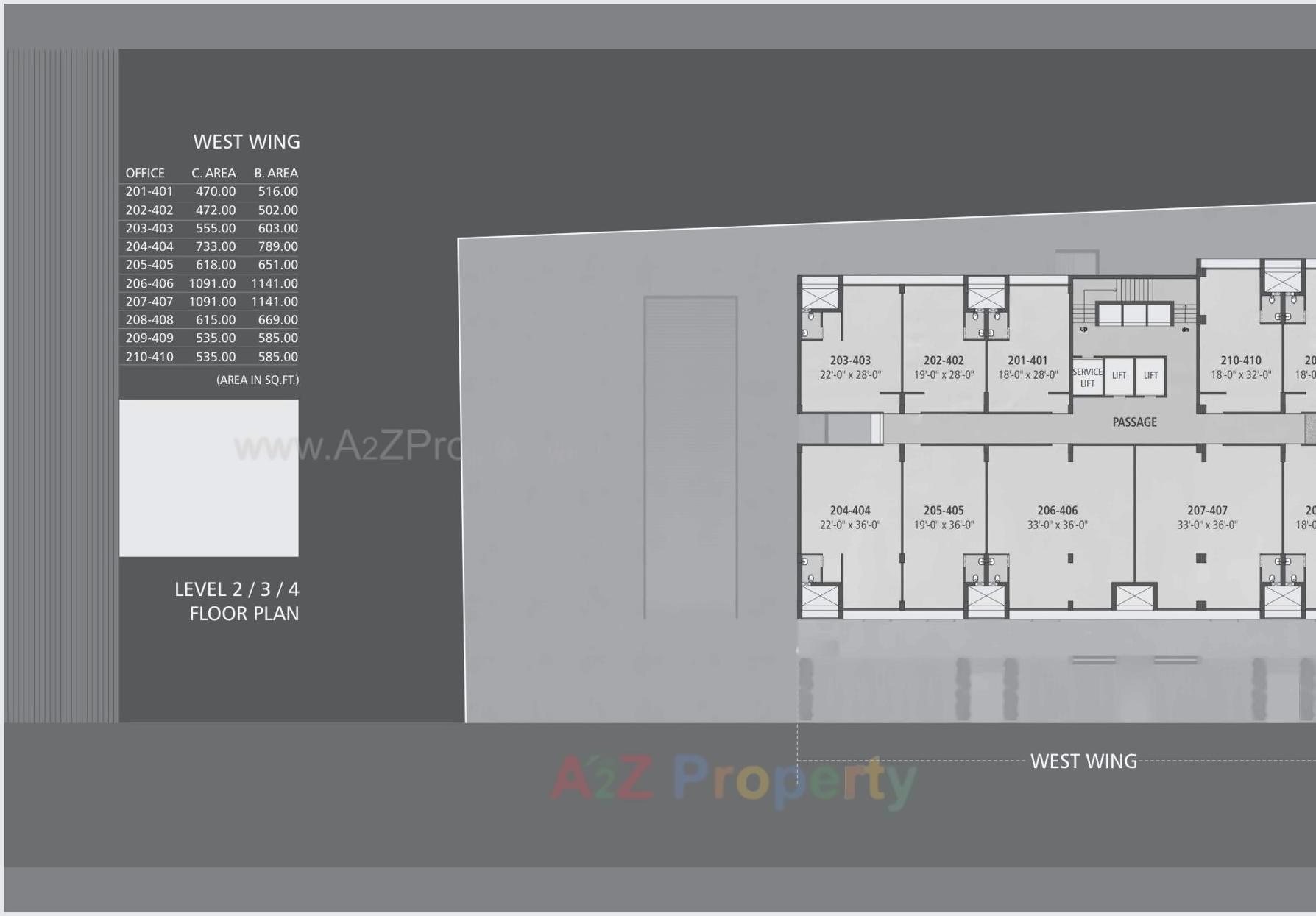 Layout of real estate project Sears Ii located at Vadodara, Vadodara, Gujarat