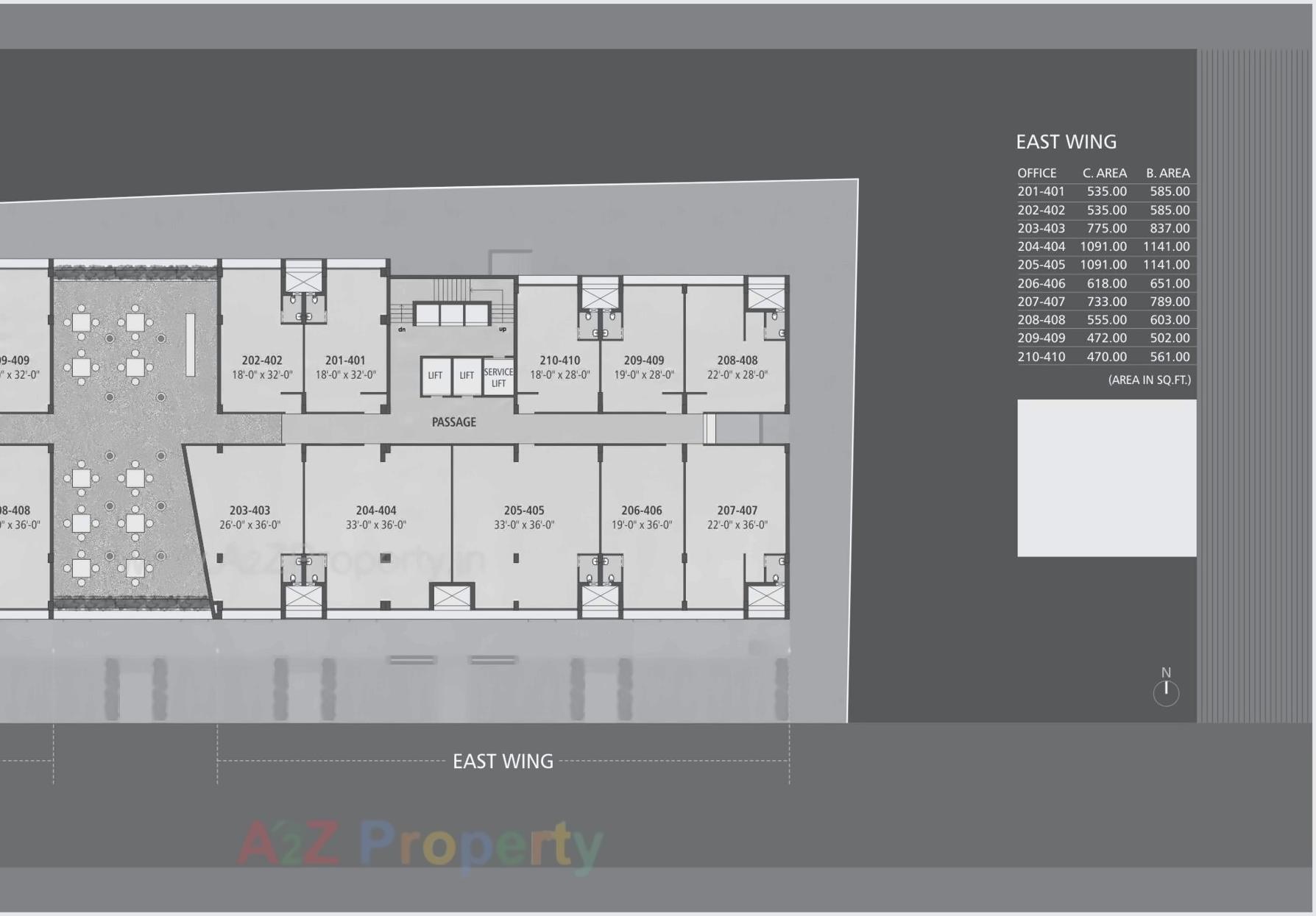 Layout of real estate project Sears Ii located at Vadodara, Vadodara, Gujarat