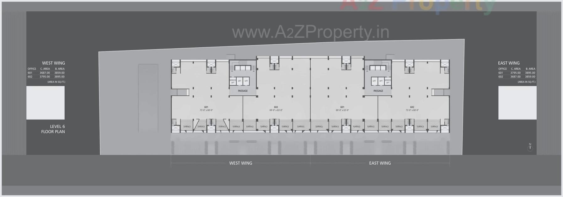Layout of real estate project Sears Ii located at Vadodara, Vadodara, Gujarat