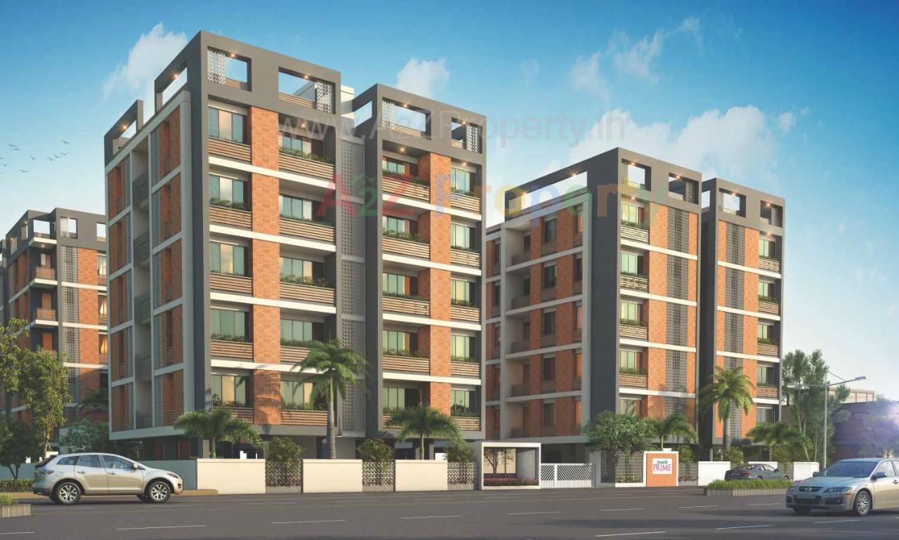 3D Elevation of real estate project Seasons Prime located at Bhayli, Vadodara, Gujarat