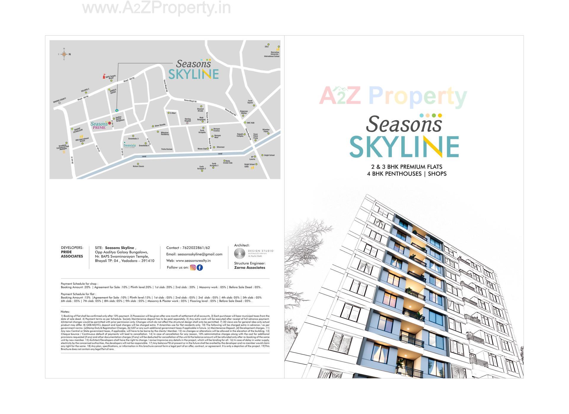  of real estate project Seasons Skyline located at Bhayli, Vadodara, Gujarat