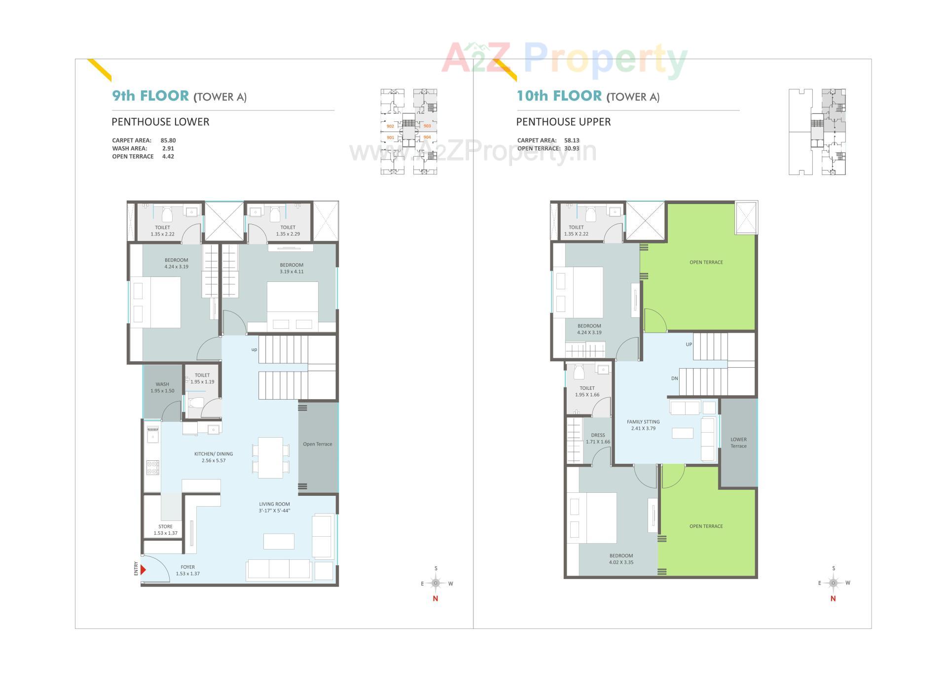 Layout of real estate project Seasons Skyline located at Bhayli, Vadodara, Gujarat