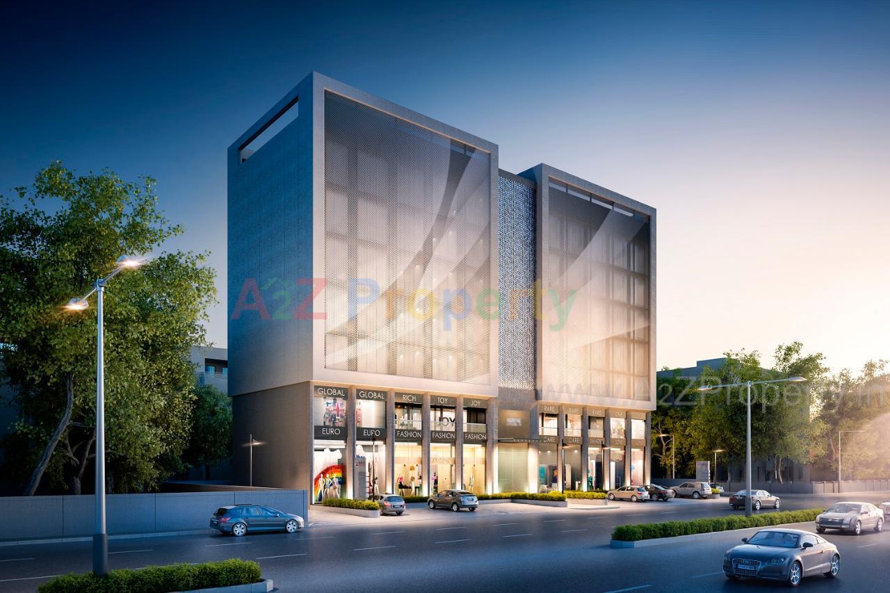 3D Elevation of real estate project Serene Centrum located at Gotri, Vadodara, Gujarat