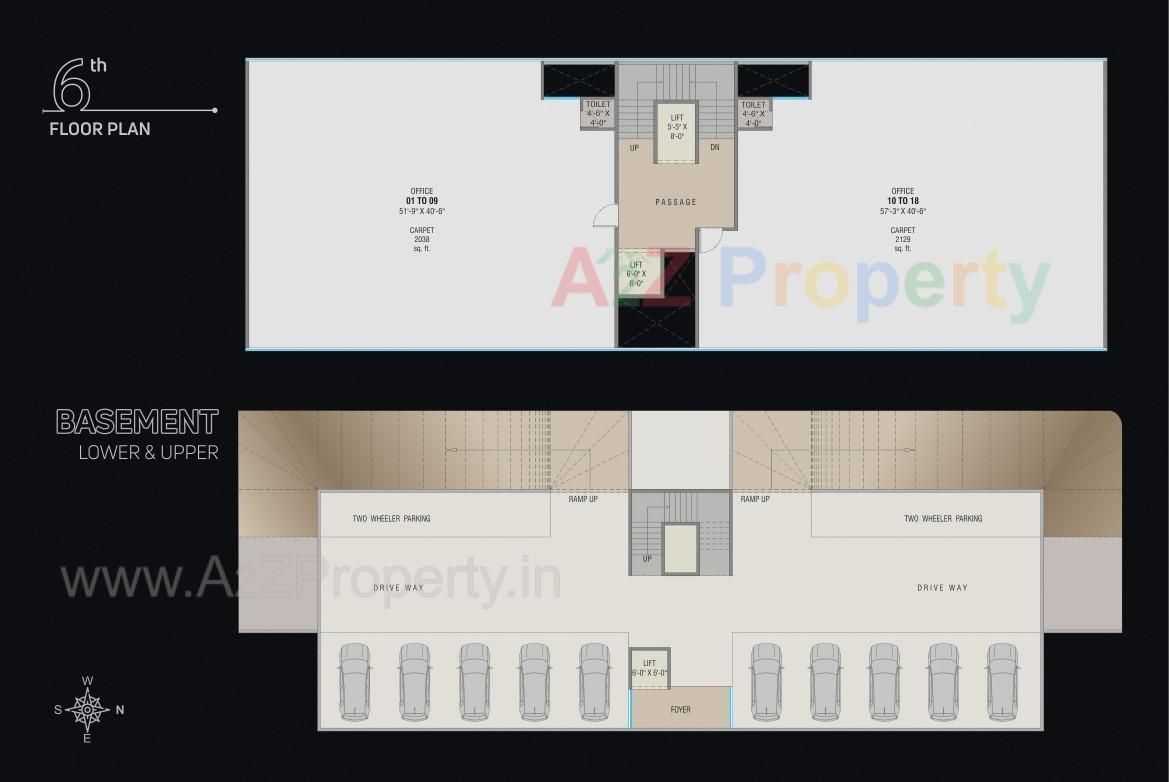 3D Elevation of real estate project Serene Centrum located at Gotri, Vadodara, Gujarat